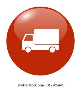 Truck icon. Flat design style eps 10