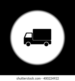 Truck icon. Flat design style eps 10