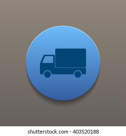 Truck icon. Flat design style eps 10