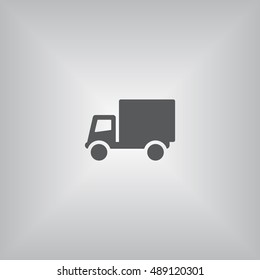 Truck Icon, flat design style