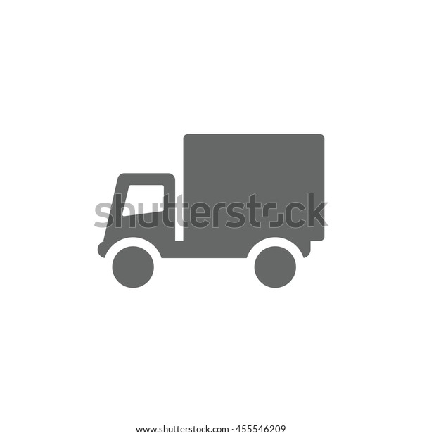 Truck Icon, flat design\
style