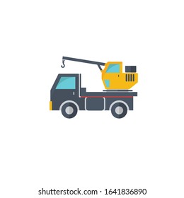 Truck icon. Flat Design Icon. Vector