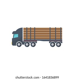 Truck icon. Flat Design Icon. Vector