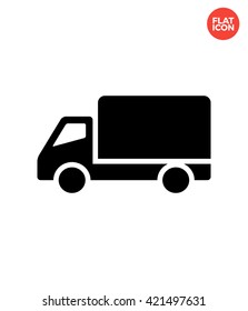 Truck Icon Flat Style Isolated Vector Illustration
