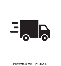 Truck icon. Freight, delivery symbol. Vector illustration.