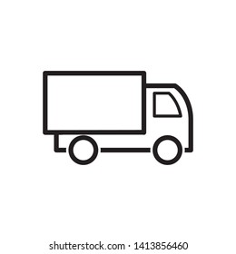 Truck icon. Freight, delivery symbol. Vector illustration.