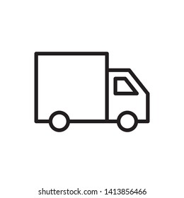 Truck icon. Freight, delivery symbol. Vector illustration.