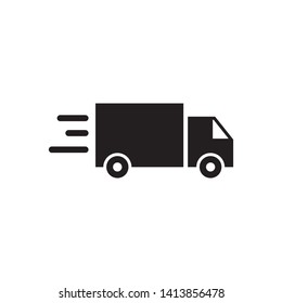 Truck icon. Freight, delivery symbol. Vector illustration.