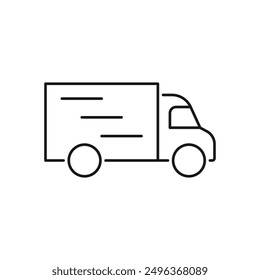 Truck icon. Freight, delivery symbol. Vector illustration