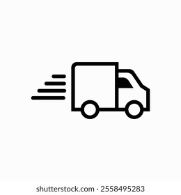 Truck icon. Freight, Express, fast, delivery icon, delivery symbol. Vector illustration