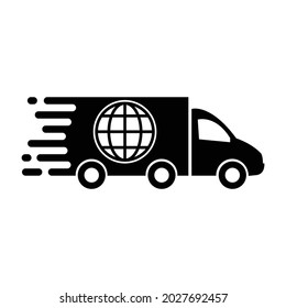 icono del camión. vector de icono de entrega global