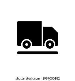 Truck icon with glyph style