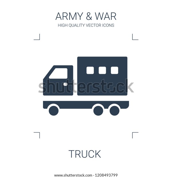 truck icon. high quality filled truck icon on
white background. from war collection flat trendy vector truck
symbol. use for web and
mobile