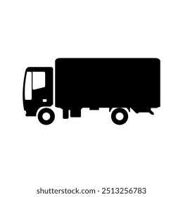 Truck icon illustrated on background