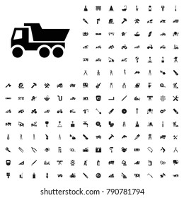 Truck icon illustration isolated vector sign symbol. editable construction icons vector set.