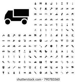 Truck icon illustration isolated vector sign symbol. editable construction icons vector set.