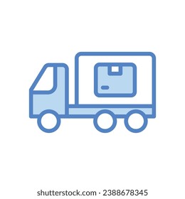 Truck icon isolate white background vector stock illustration
