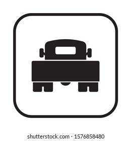 Truck   icon,  isolated. Flat  design.