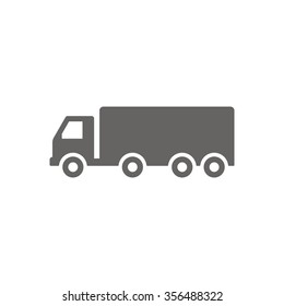 Truck   icon,  isolated. Flat  design.