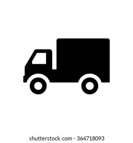 Truck    icon,  isolated. Flat  design.