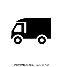 Truck   icon,  isolated. Flat  design.