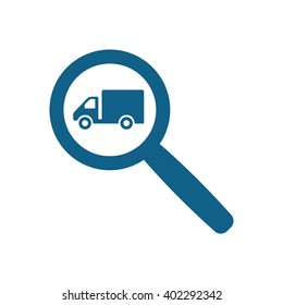 Truck  icon,  isolated. Flat  design.