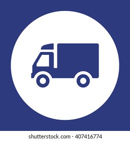 Truck  icon,  isolated. Flat  design.