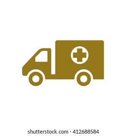 Truck  icon,  isolated. Flat  design.
