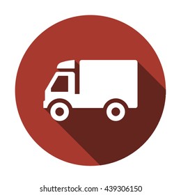 Truck  icon,  isolated. Flat  design.