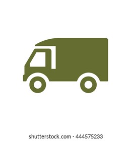Truck  icon,  isolated. Flat  design.
