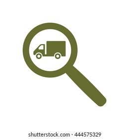 Truck  icon,  isolated. Flat  design.