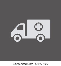 Truck   icon,  isolated. Flat  design.