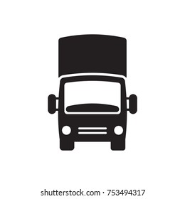 Truck   icon, isolated. Flat  design. 