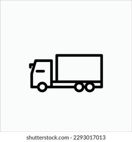 truck icon, isolated icon in light background, perfect for website, blog, logo, graphic design, social media, UI, mobile app