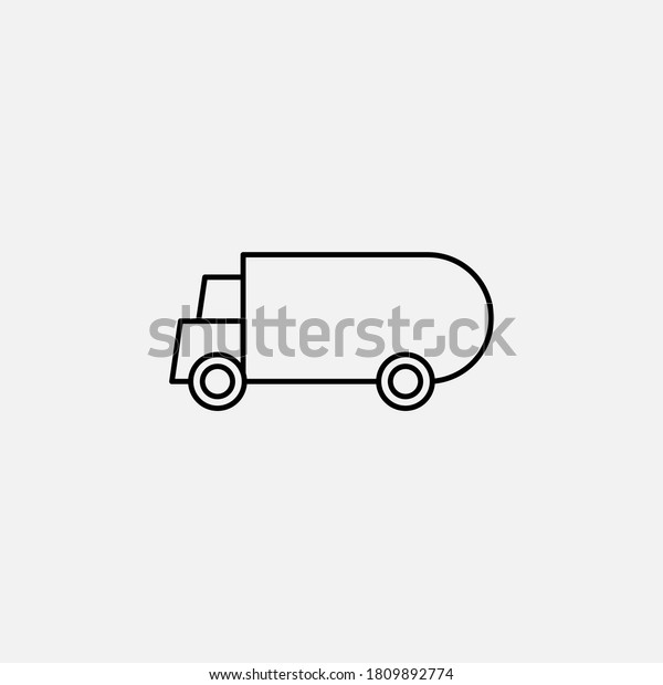 Truck icon isolated on background. Lorry\
symbol modern, simple, vector, icon for website design, mobile app,\
ui. Vector Illustration