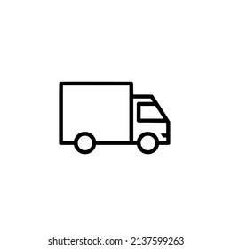 truck icon isolated on white