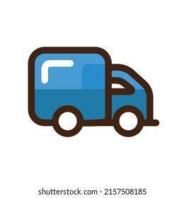 truck icon isolated on a white background
