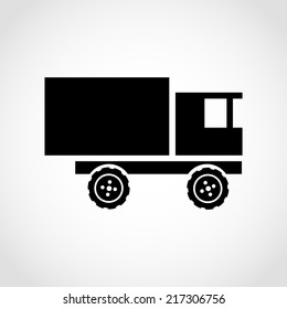 Truck Icon Isolated on White Background