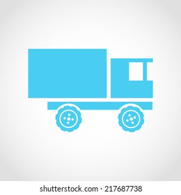 Truck Icon Isolated on White Background