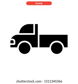 
truck icon isolated sign symbol vector illustration - high quality black style vector icons
