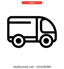 
truck icon isolated sign symbol vector illustration - high quality black style vector icons
