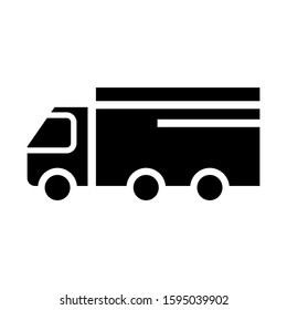 truck icon isolated sign symbol vector illustration - high quality black style vector icons
