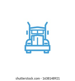 Truck icon. Line design template