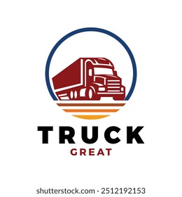 Truck Icon Logo Design Template