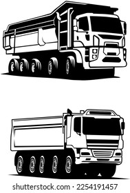 TRUCK ICON LOGO DESIGN VECTOR