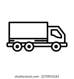 Truck Icon Logo Design Vector Template Illustration Sign And Symbol Pixels Perfect