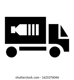 truck icon or logo isolated sign symbol vector illustration - high quality black style vector icons