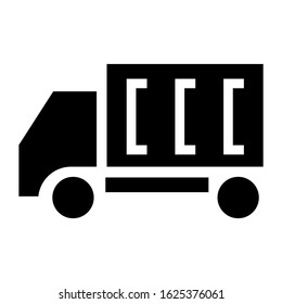 truck icon or logo isolated sign symbol vector illustration - high quality black style vector icons