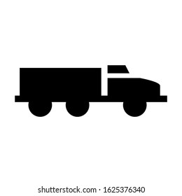 truck icon or logo isolated sign symbol vector illustration - high quality black style vector icons