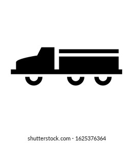 truck icon or logo isolated sign symbol vector illustration - high quality black style vector icons